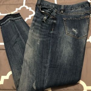 The Limited Distressed Ankle Skinny Jeans